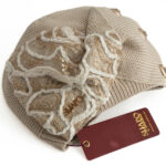 Bֳ©ret dֳ©corֳ© tsniout 100% coton tricotֳ© - beige - modֳ¨le Hadar - Shapo Collection