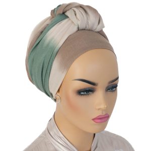 BAREKET - Foulard imprimé dégradé élégant, facile à nouer